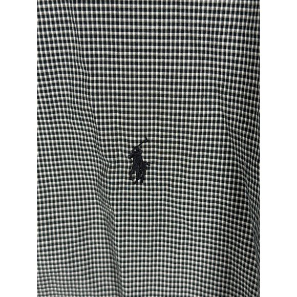 Ralph Lauren Blake Button Down Shirt Men's Size XL Black Checkered - Picture 4 of 6